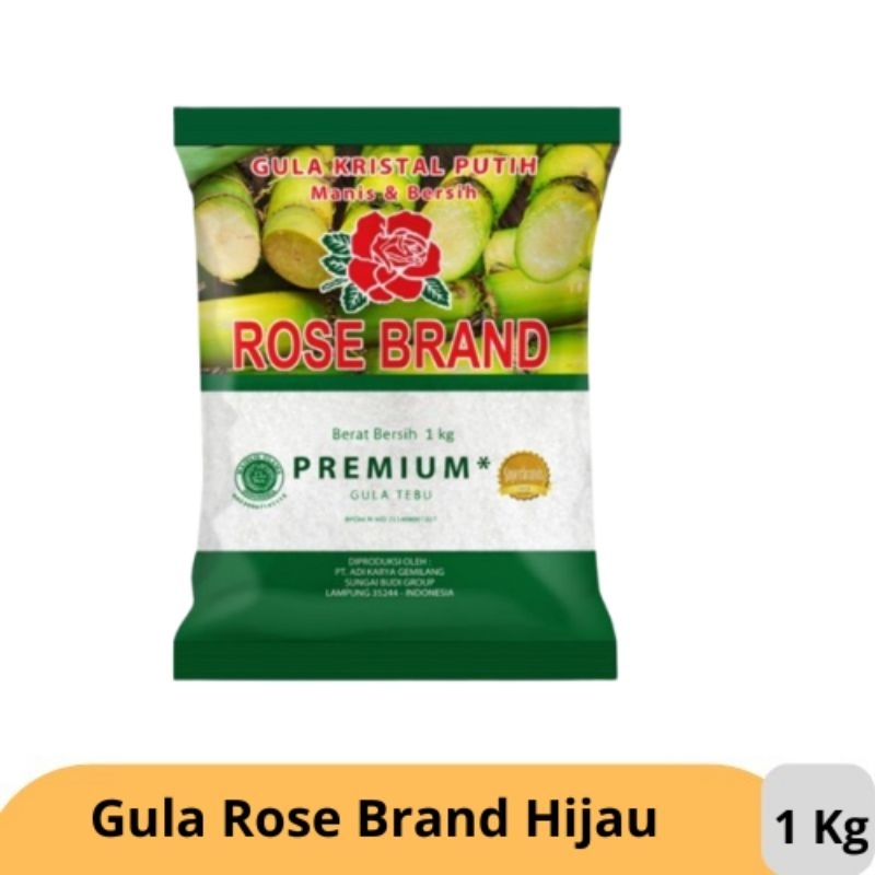

Rose Brand Gula Kristal Premium Hijau 1 KG