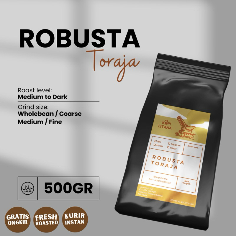 

500GR KOPI TORAJA ROBUSTA | kopi robusta arabika kopi asli espresso oleh oleh toraja kopi bubuk kopi biji kopi toraja asli kopi termurah