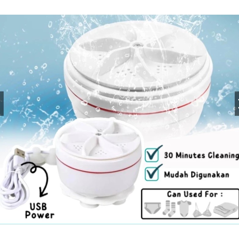 Mesin Cuci Mini Ultrasonik Mesin Cuci USB Portable Pencuci Mini Ultrasonik untuk Baju, Handuk, dll.