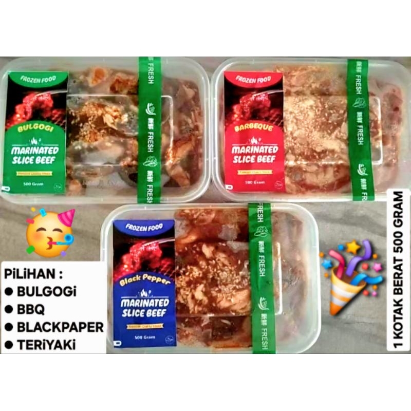 

SLiCE BEEF MARiNASi YOSHiNOYA 500GR