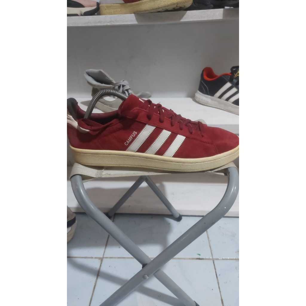 Sepatu Casual Adidas Campus 80s Burgundy