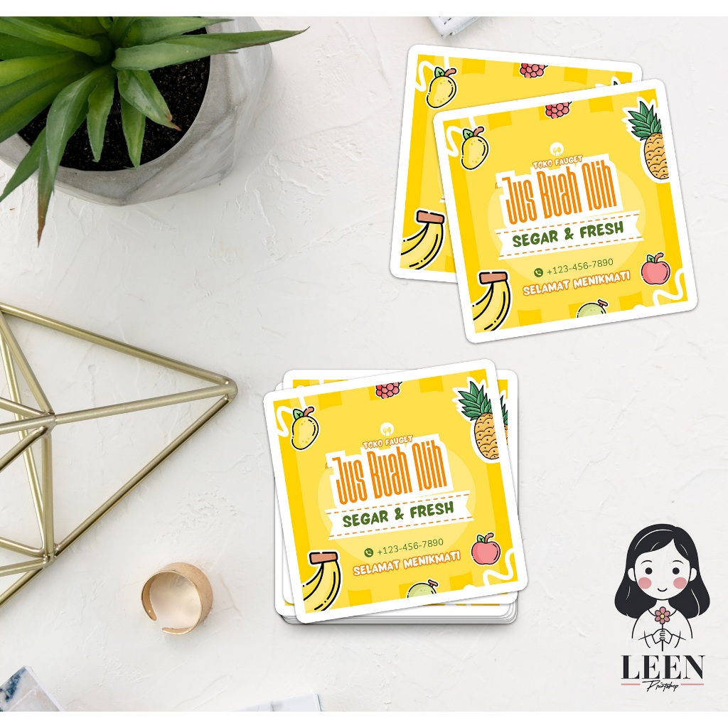 

CETAK STIKER LABEL KOTAK MAKANAN / STICKER KUE ROTI / STIKER KOTAK MAKAN CUSTOM / STIKER KEMASAN