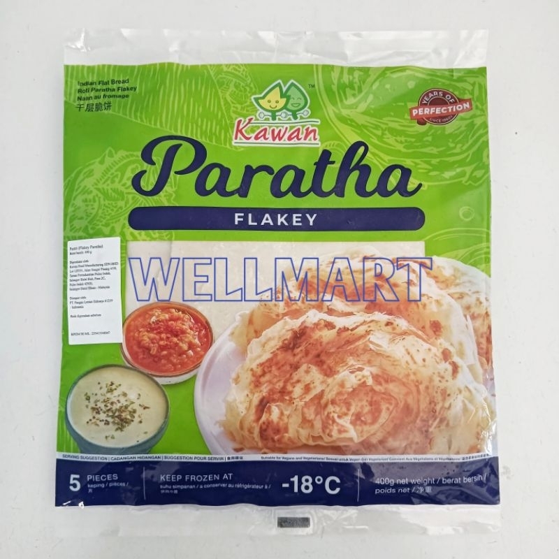 

Kawan Paratha Flakey Isi 5 Pcs 400gr Roti Paratha Flakey Indian Flat Bread