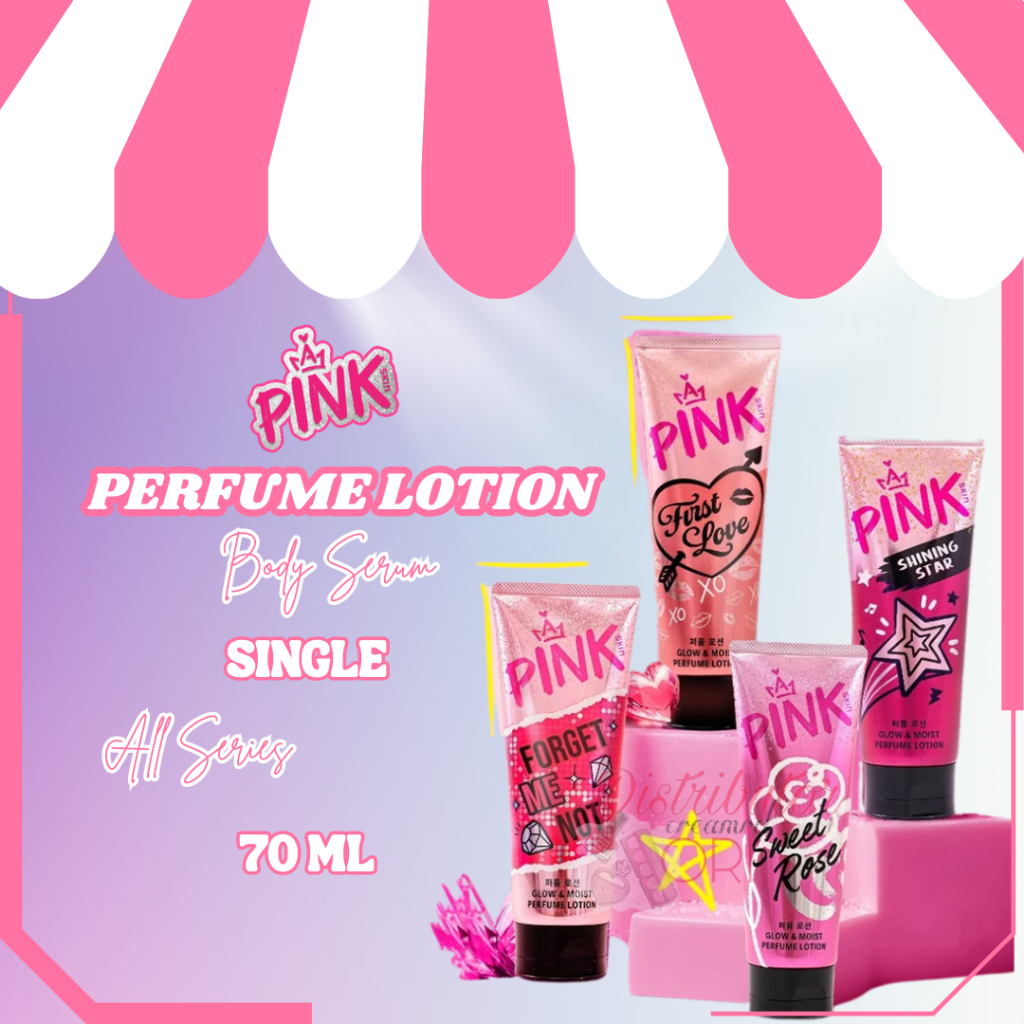 Pink Skin Perfume Body Serum 70ml Single | BPOM | ORIGINAL