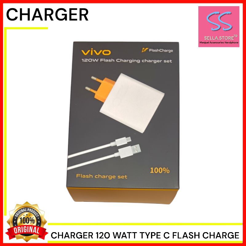 Charger VIVO IQOO 11 IQOO 12 5G Vivo 120 Watt Flash Charge