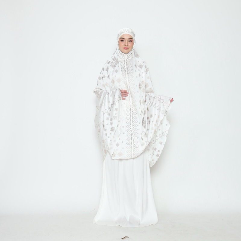 Mukena Montecito White Caramel