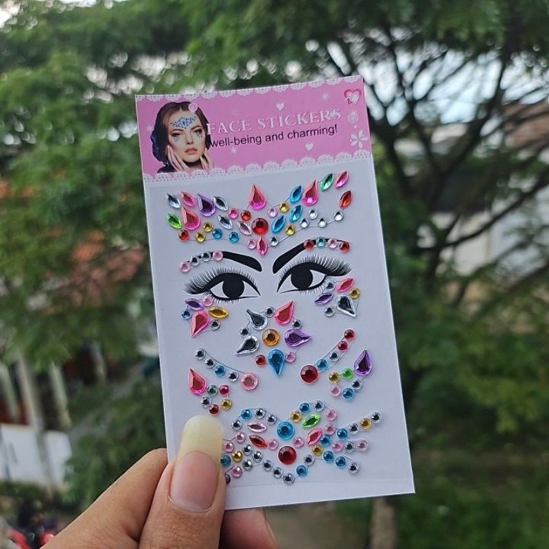 

face sticker / stiker mute / sticker wajah / stiker tempel wajah