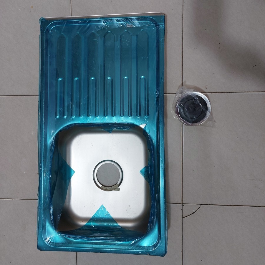 Kitchen sink / bak cuci piring stainless 75,5×40,5x14 cm Nagoya +afur
