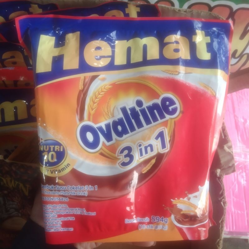 

Ovaltine Stik Susu Bubuk Coklat 33g x 18s