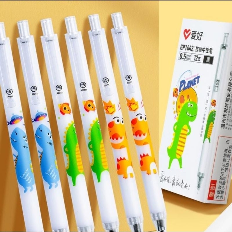 

Pulpen Gel cetek dino
