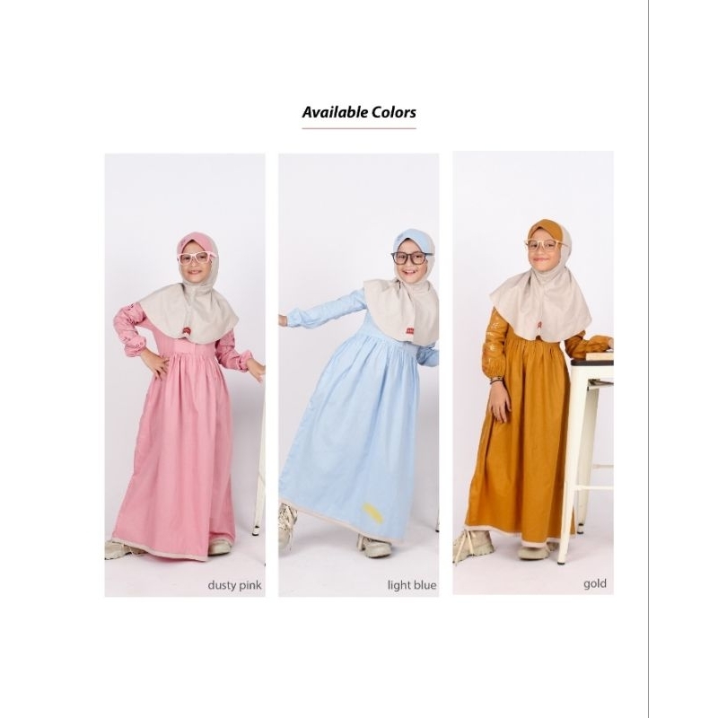 gamis anak perempuan by rumah Dannis size 1-8