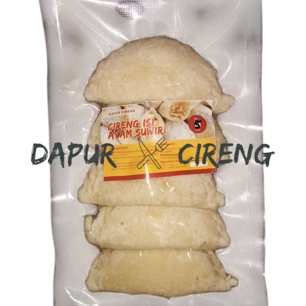 

Cireng Jumbo Isi Ayam Suwir frozen Food Isi 5 Per Pack (By DAPUR CIRENG)