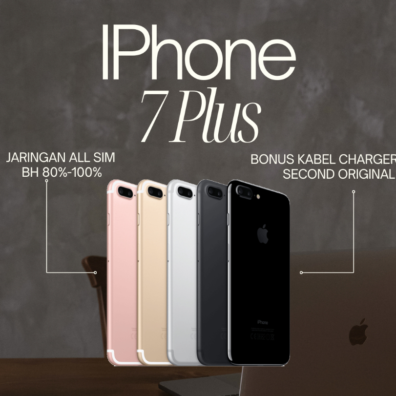 IP 7 Plus Wifi / Cellular 4G Second Normal Mulus Murah