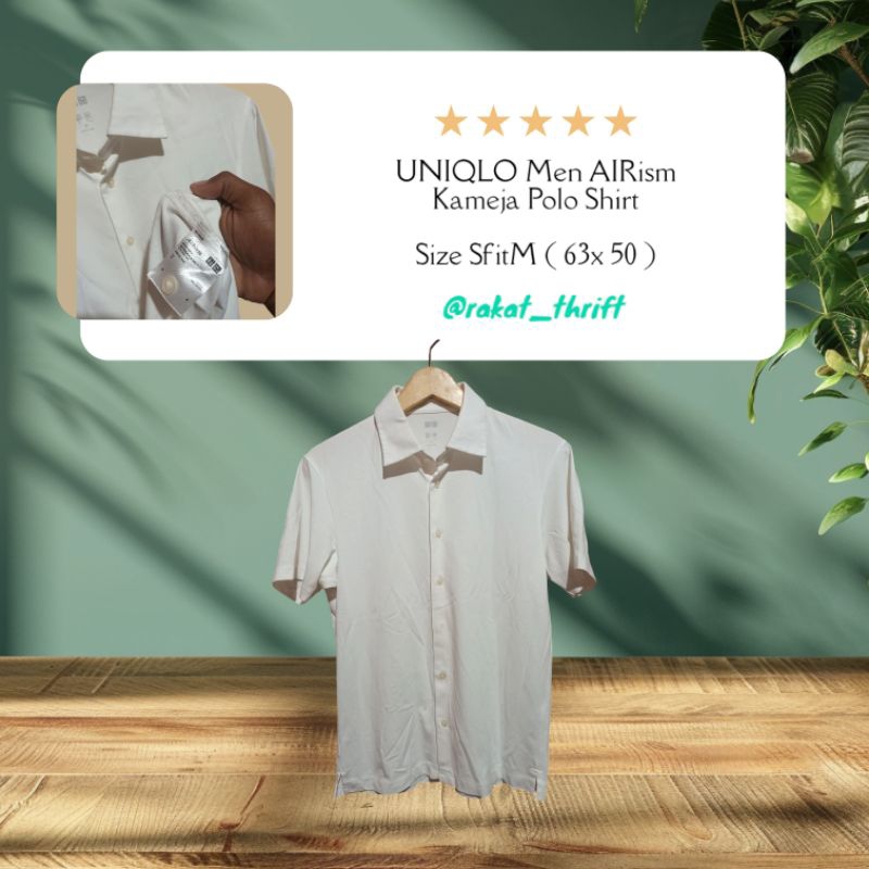 UNIQLO Men AIRism Kameja Polo Shirt
