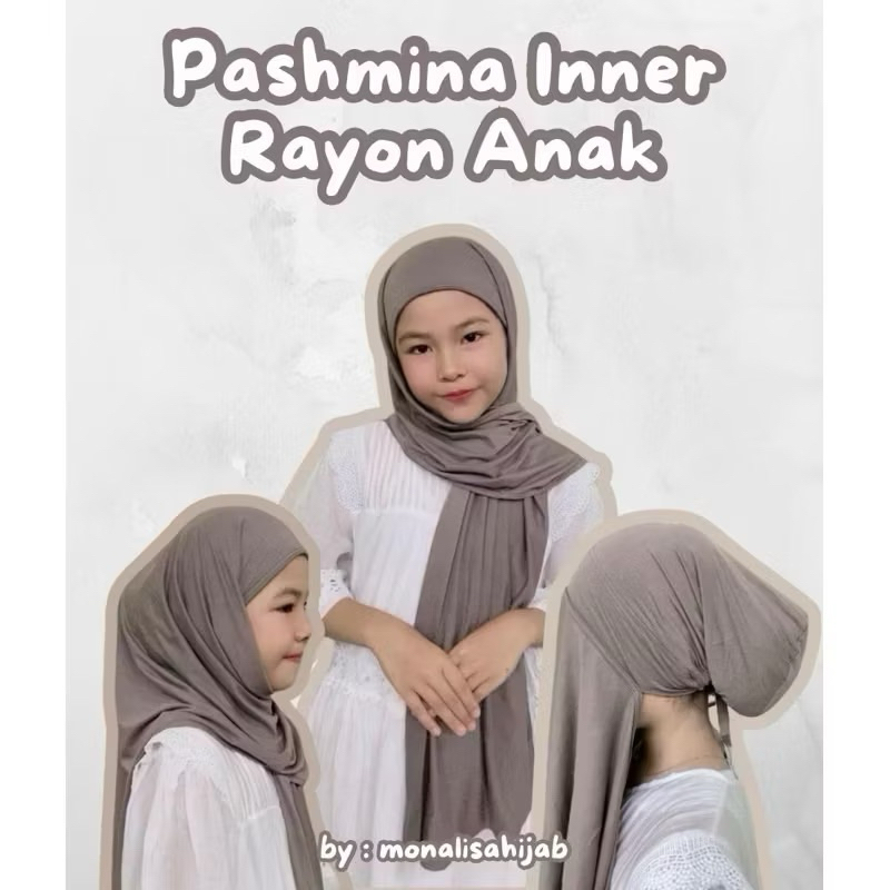Pashmina Inner Anak Arab Instan | Pashmina Instan Kaos Rayon