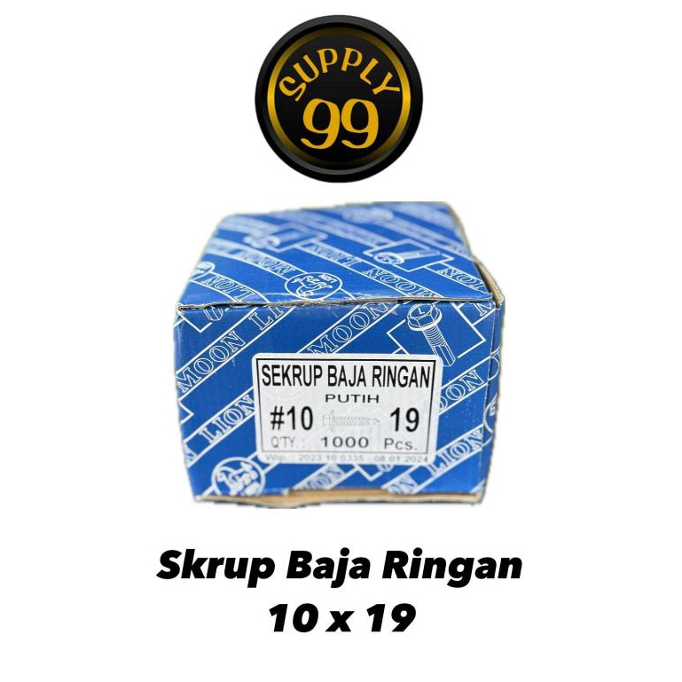 Baut Baja Ringan 10x19 skrup baja ringan LION Baut Roofing ROOFING RUPING (ISI 1000PCS)