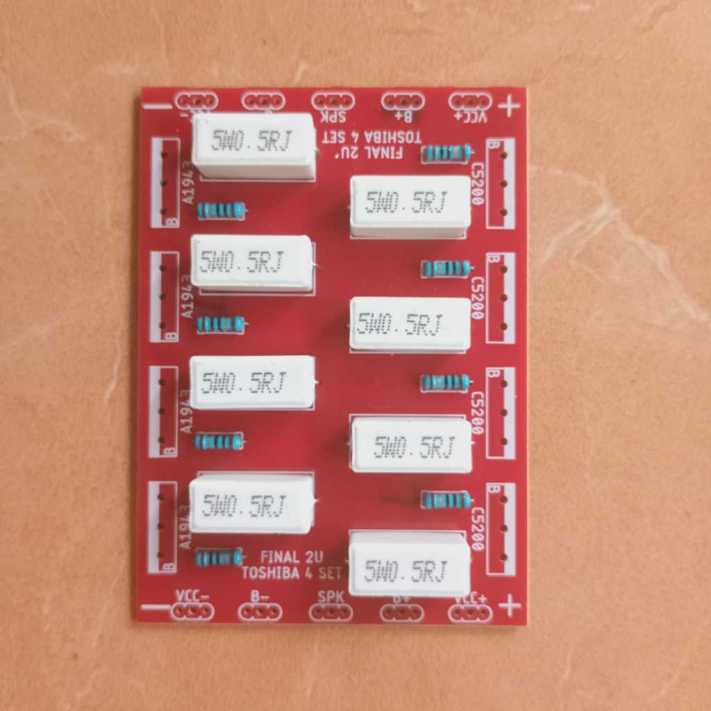 Line Pcb Final Power Toshiba 4 Set Tanpa Transistor