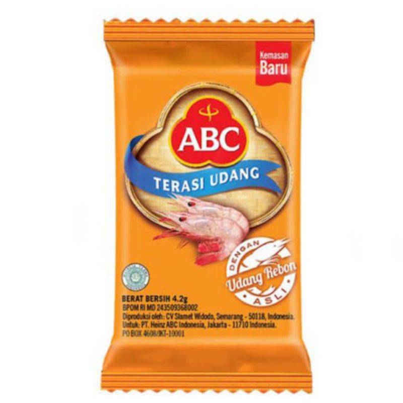 

TERASI UDANG ABC 1PAK ISI 20PCS TERMURAH