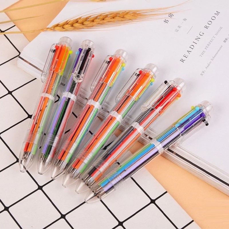 

NY Pulpen 6 Warna isi Tinta 6in1 Pena 0.5mm