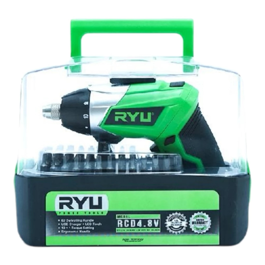 MYTOOLS BOR LISTRIK WIRELESS CHARGER RCD4.8V RYU TEKIRO ALAT PERTUKANGAN MESIN BOR OBENG CORDLESS TE