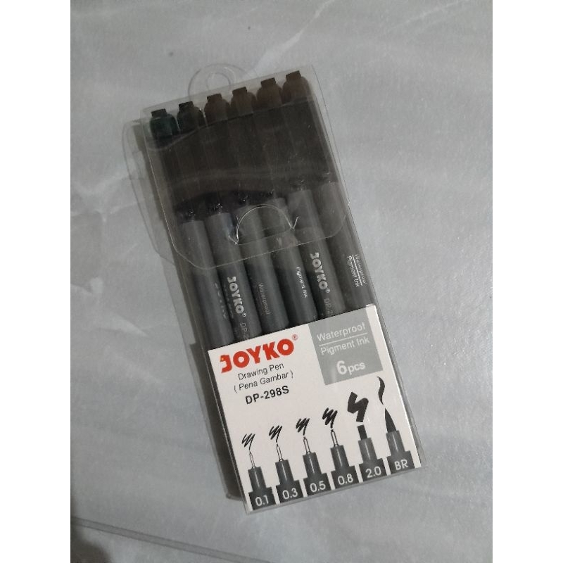 

[PRELOVED] JOYKO DRAWING PEN 6PCS