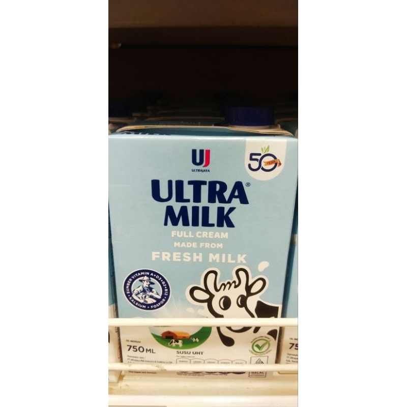 

susu ultra milk 750 ml fresh milk, cokelat dan moka