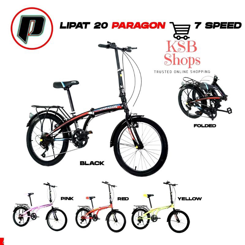 [KSB] PROMO MURAH Sepeda Lipat Folding Bike Anak Remaja Dewasa COWO CEWE LAKI PEREMPUAN size 20 Inch
