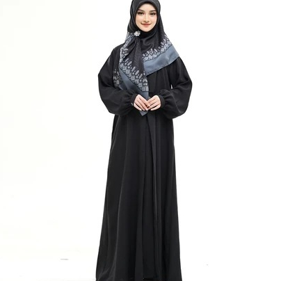 dresslim rabbani Asyha gamis hitam bisa untuk haji umroh
