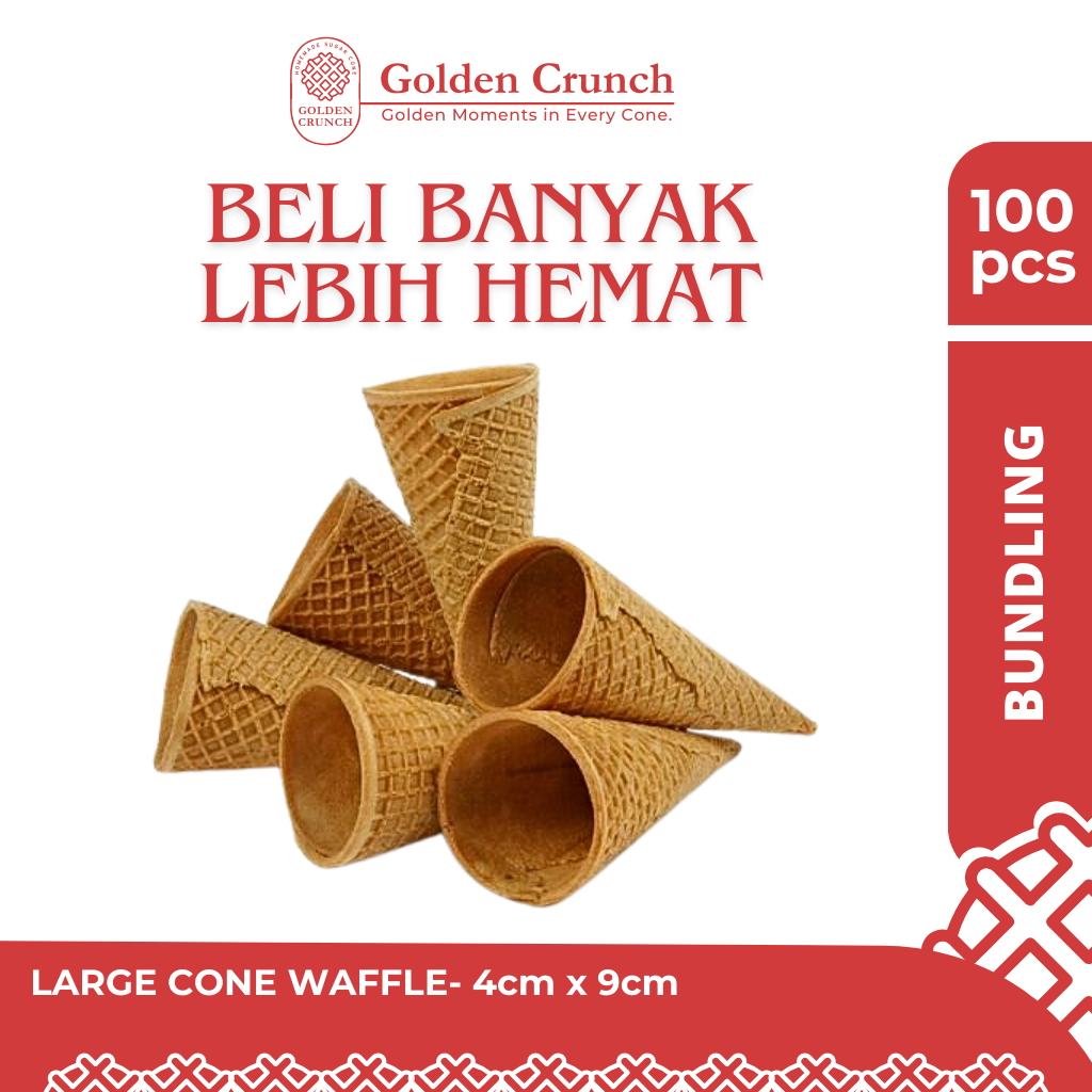 

BUNDLING Cone Es Krim Large 4cm x 9cm isi 100pcs