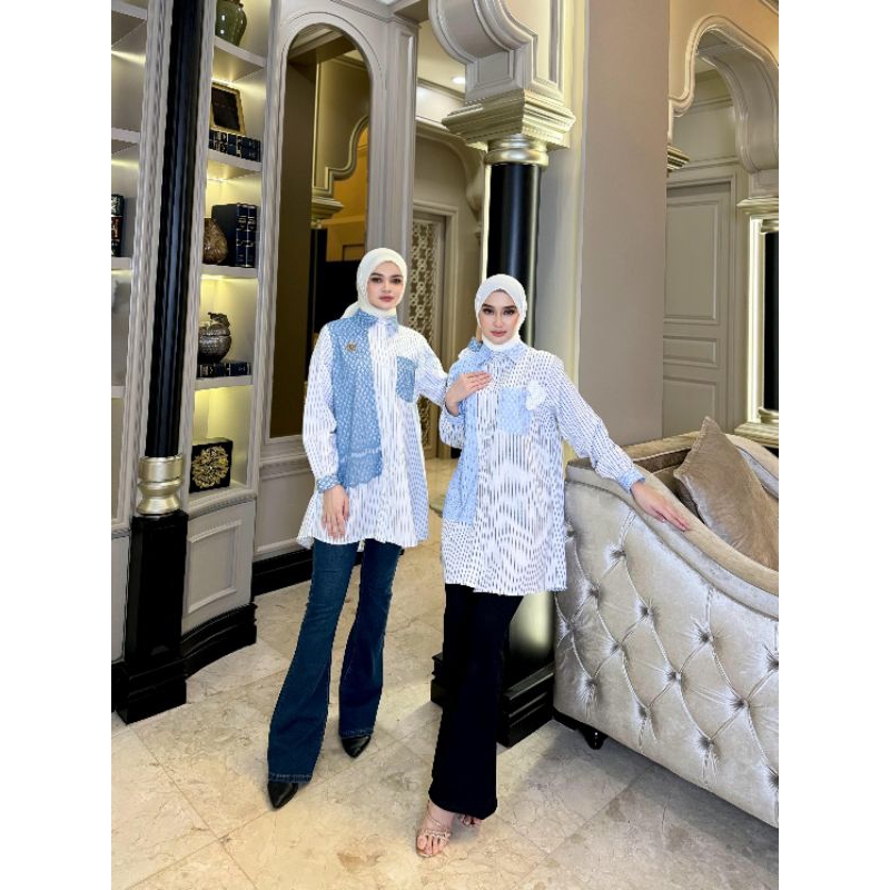 Tunik Salur Brokat by. Shella Saukia