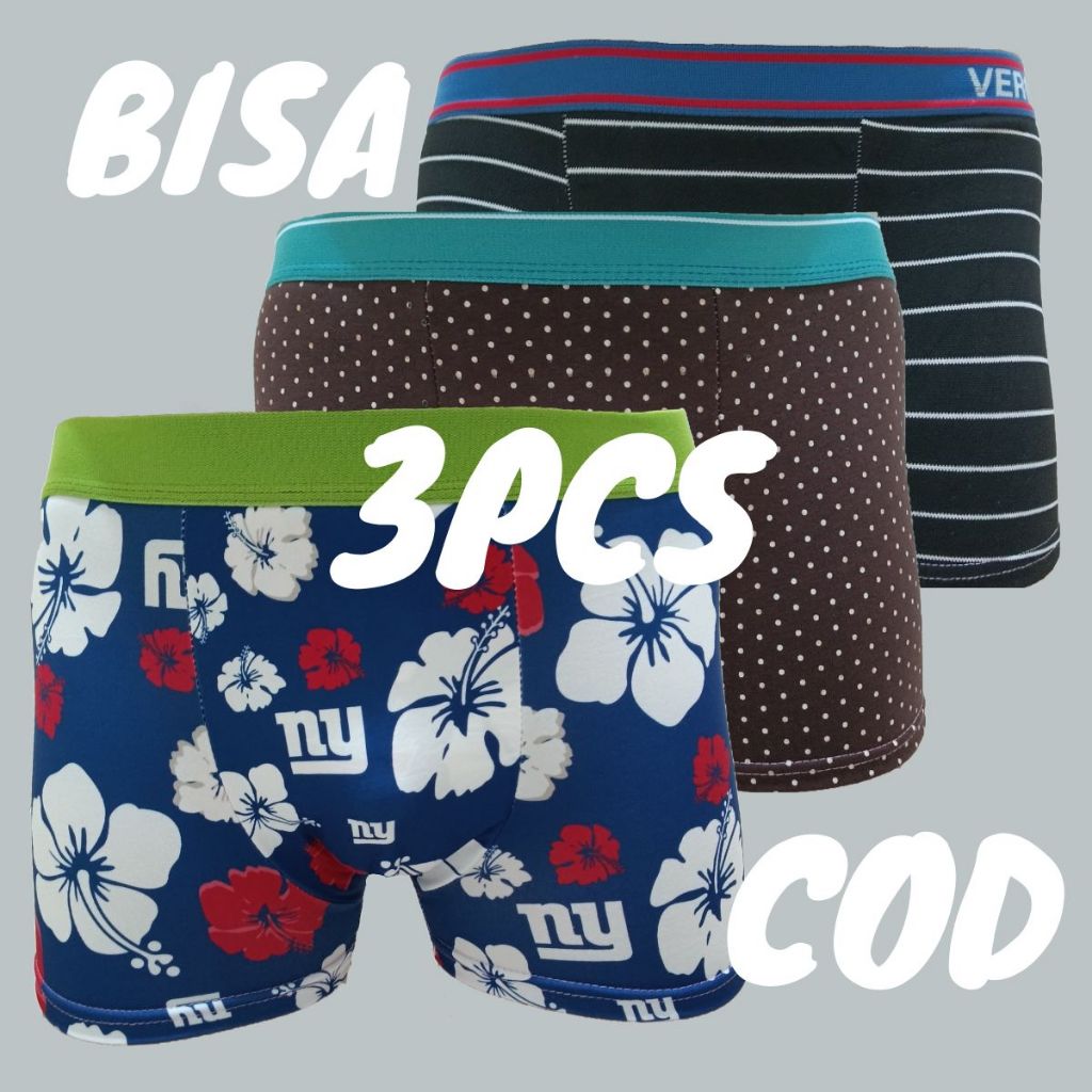 3PCS pakaian dalam pria Pakaian Dalam Celana Dalam