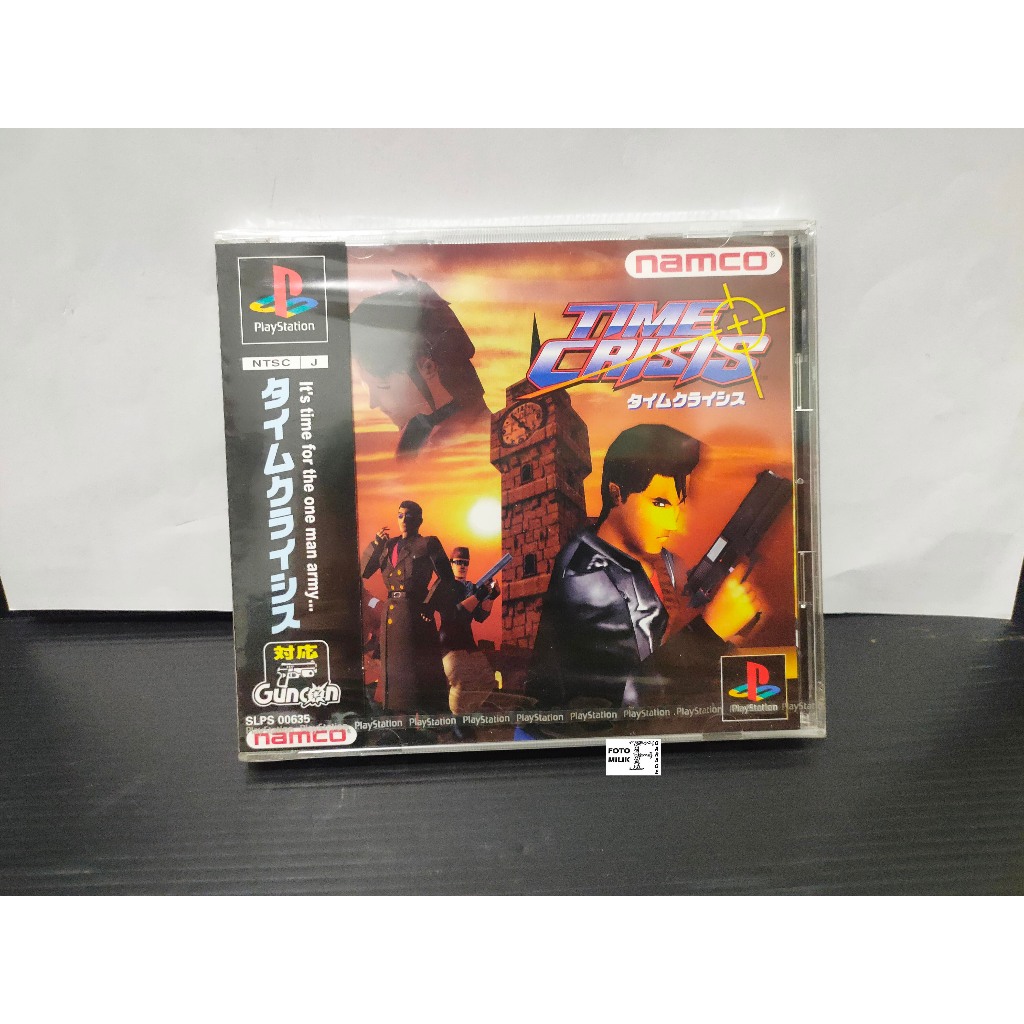 NAMCO Time Crisis 1 CD Kaset PS1 Original Game Playstation Disc Reg Japan Ori
