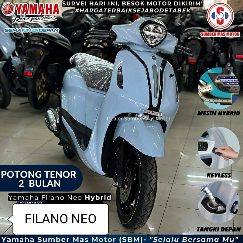 Kredit Yamaha Grand Filano Neo 125 Hybrid Biru