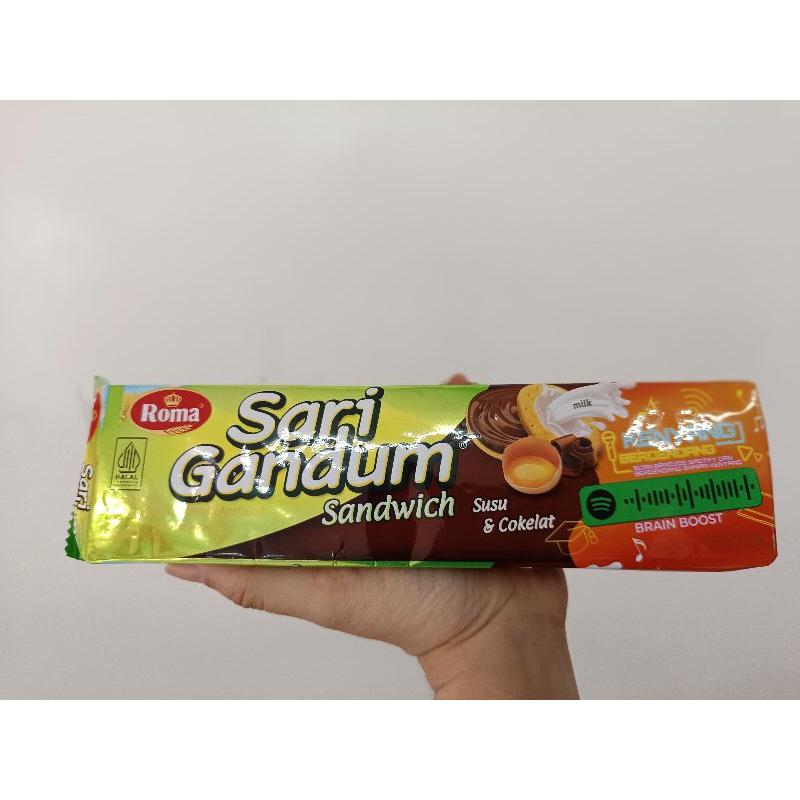 

ROMA SARI GANDUM SANDWICH COKELAT 108 GR