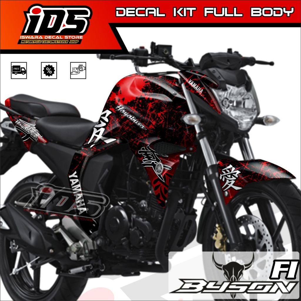 Decal Byson Fi Stiker Decal Byson New Full Body Stiker Byson Fi New Hayabusa