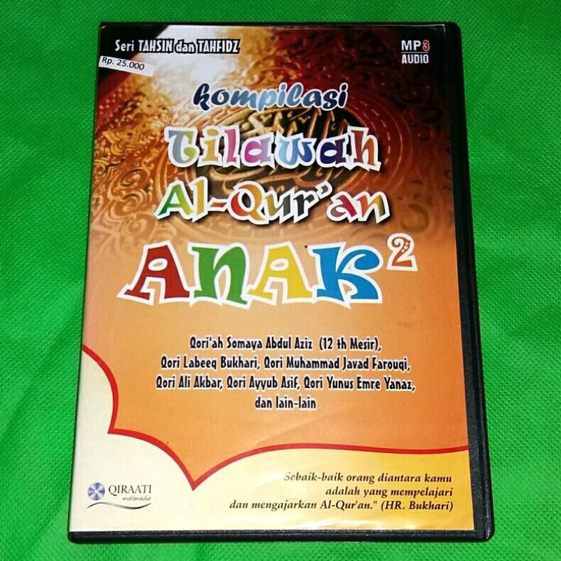 CD MP3 MUROTTAL AL QUR'AN KOMPILASI TILAWAH AL QURAN ANAK TAHSIN TAHFIDZ Qori'ah Somaya Abdul Aziz (