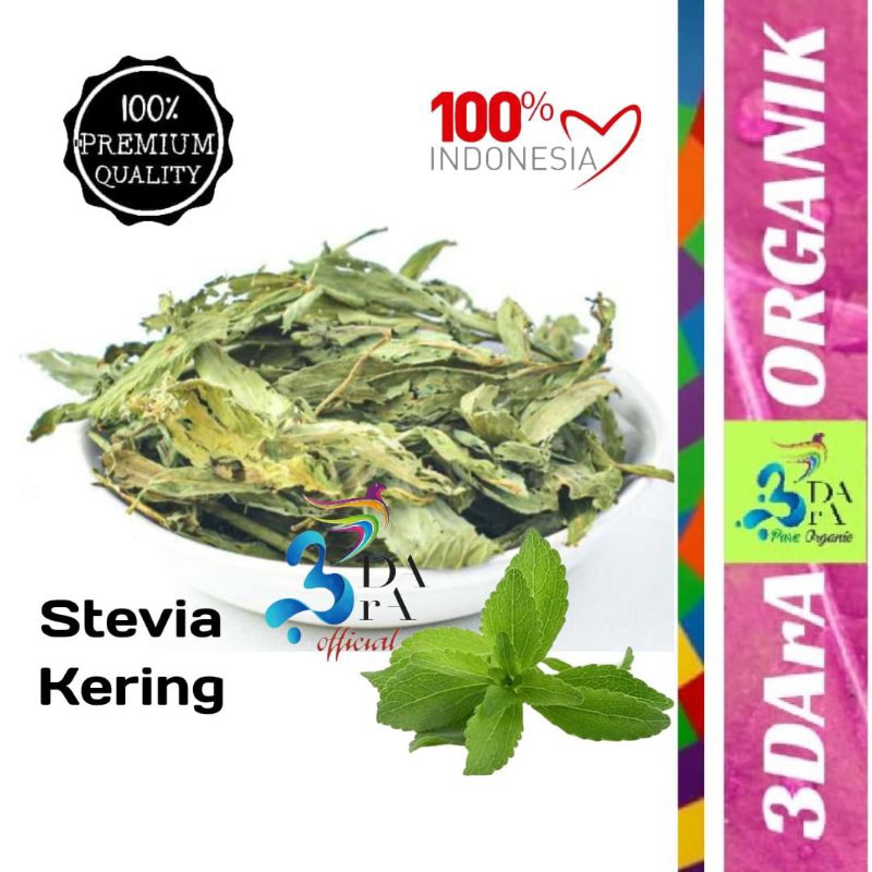 

Daun Stevia Kering - Stevia Leaves Asli Tanpa Campuran