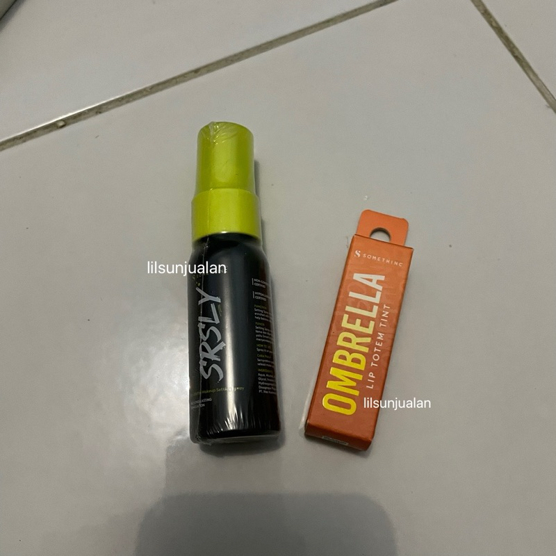 (pake JNT/POS ya)somethinc setting spray srsly matte lip tint ombrella tysm