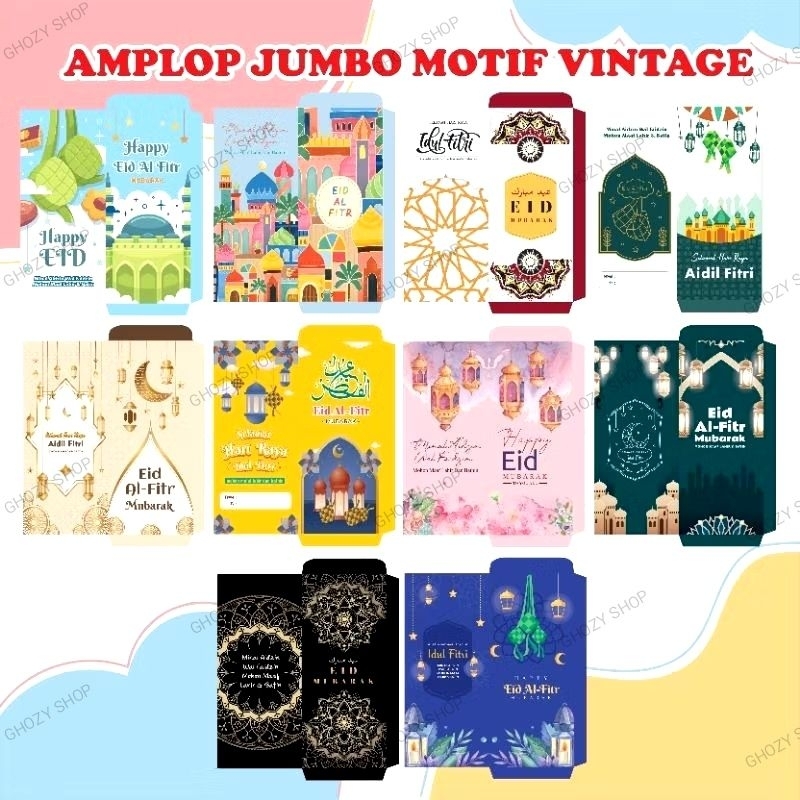 

(10 pcs) AMPLOP LEBARAN / amplop aestetik / ied mubarak / ramadhan /Kareem /Idulfitri / AMPLOP UNIK