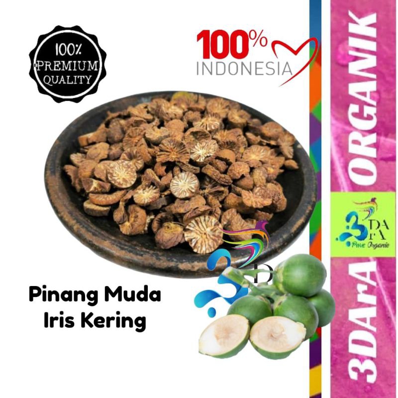 

Pinang Muda Iris Kering - Jambe Premium Murni