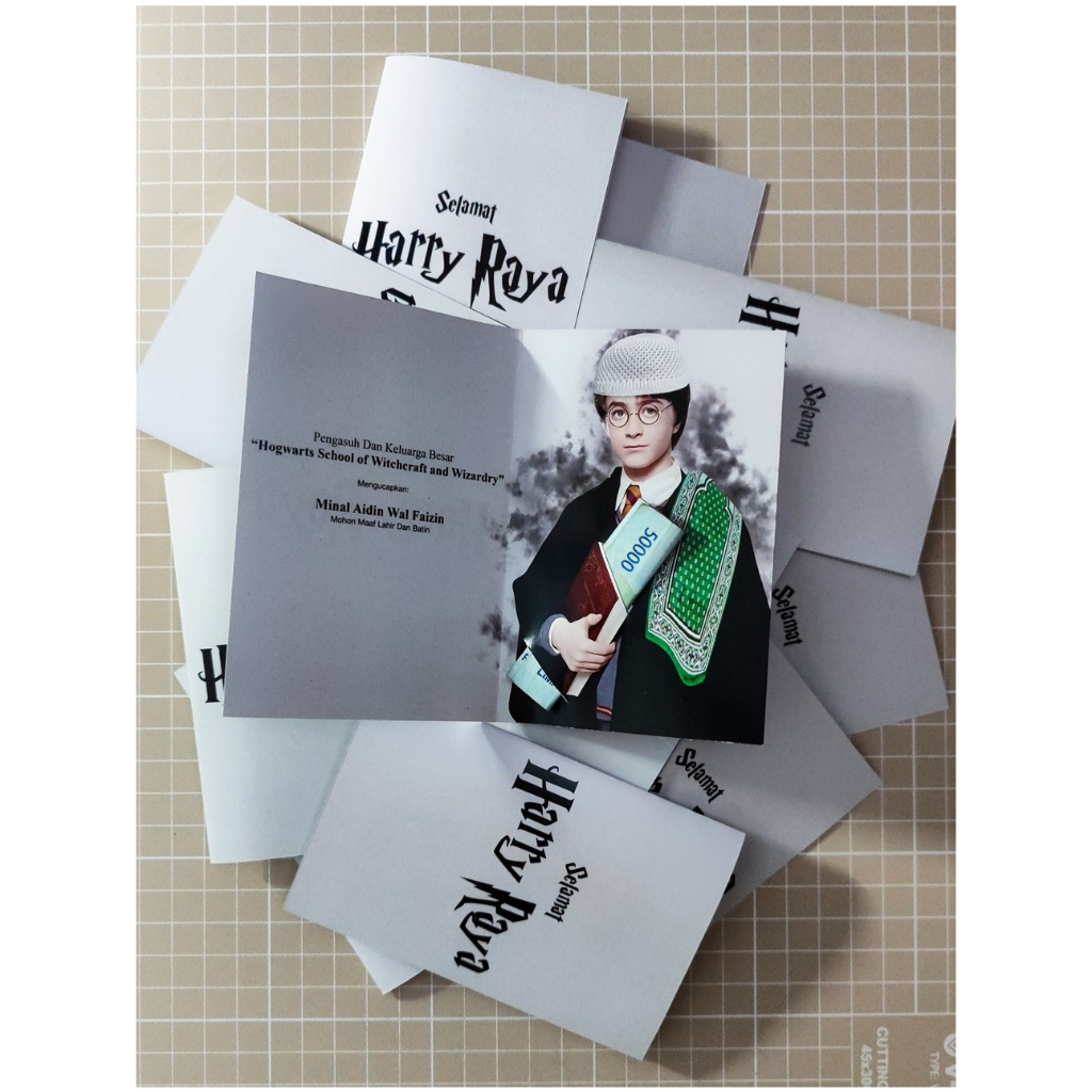 

AMPLOP LEBARAN THR IDUL FITRI UNIK (Selamat Harry Raya) "Harry Potter Mondok