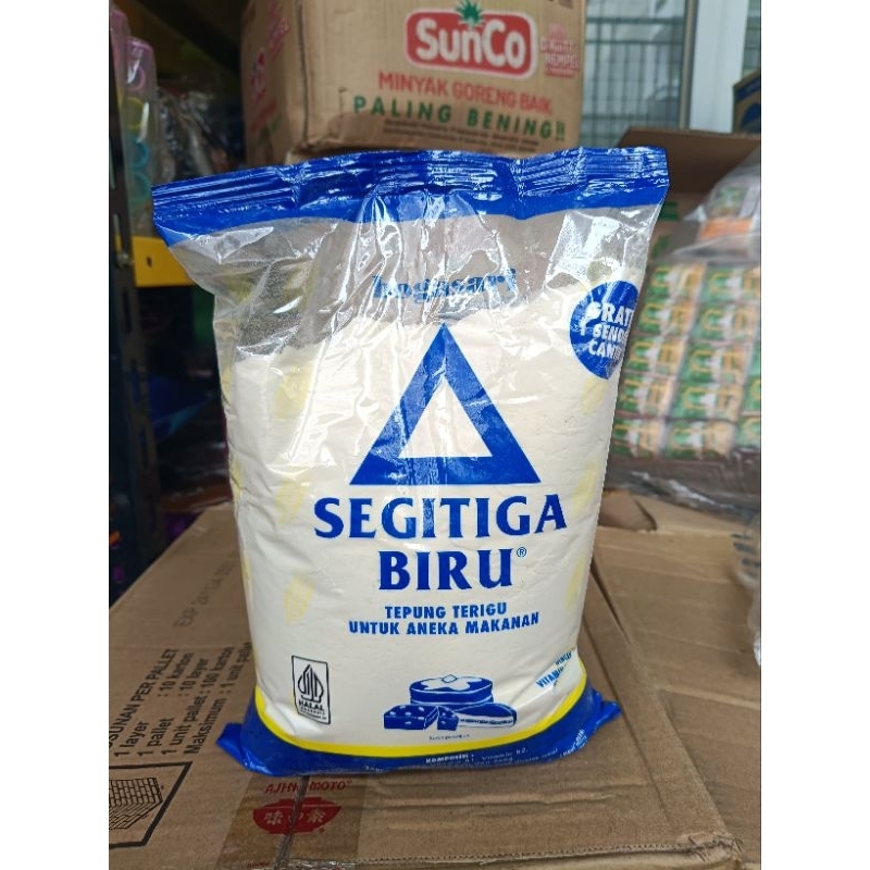 

Tepung Terigu Segitiga Biru Bogasari 1 kg
