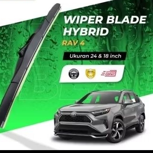 Sepasang Wiper Toyota RAV4 Karet kaca Silicon Hybrid