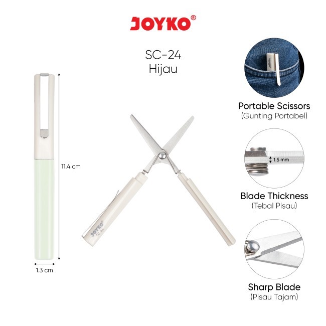 

GUNTING PORTABLE JOYKO SC-24 | PORTABLE SCISSORS | GUNTING KECIL