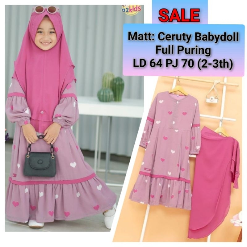 Gamis Ammora A2kids / gamis baby lucu/ gamis bayi branded