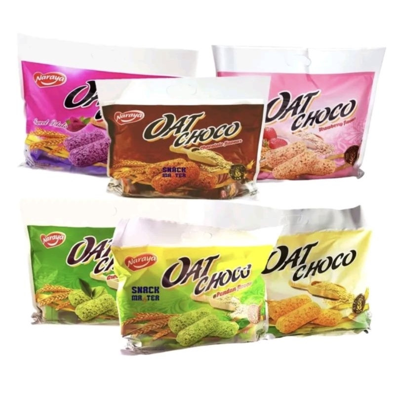 

Naraya Oat Choco Sereal Gandum 400gr Original isi 40 pcs BPOM Vanila