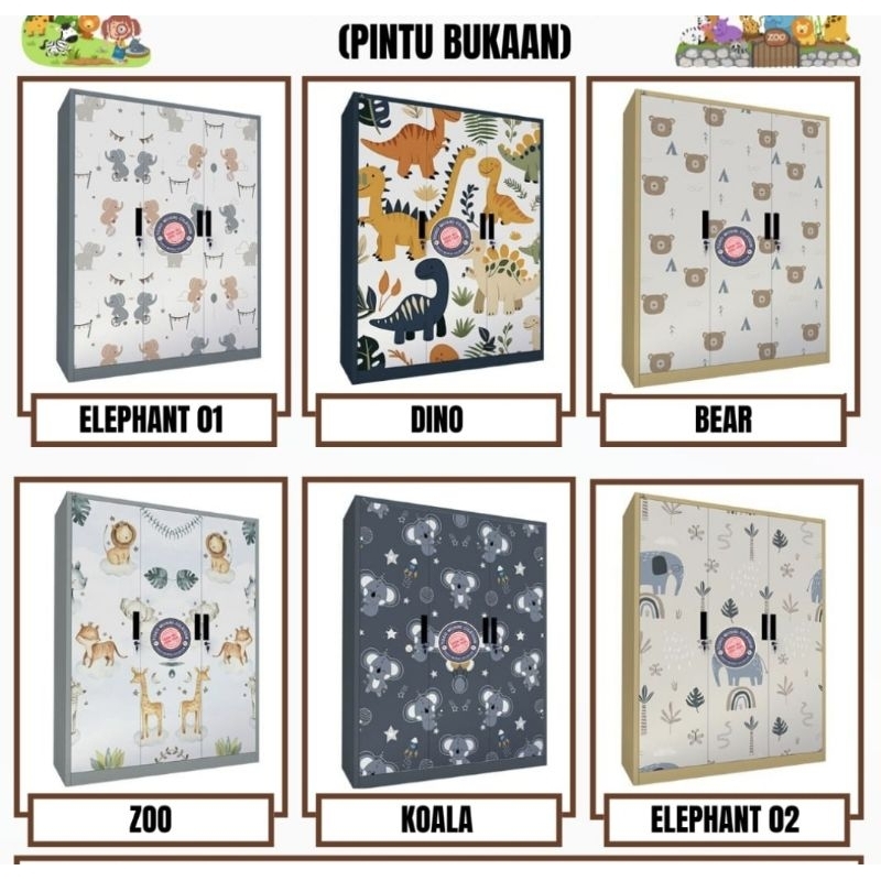 Lemari Pakaian Besi Anak