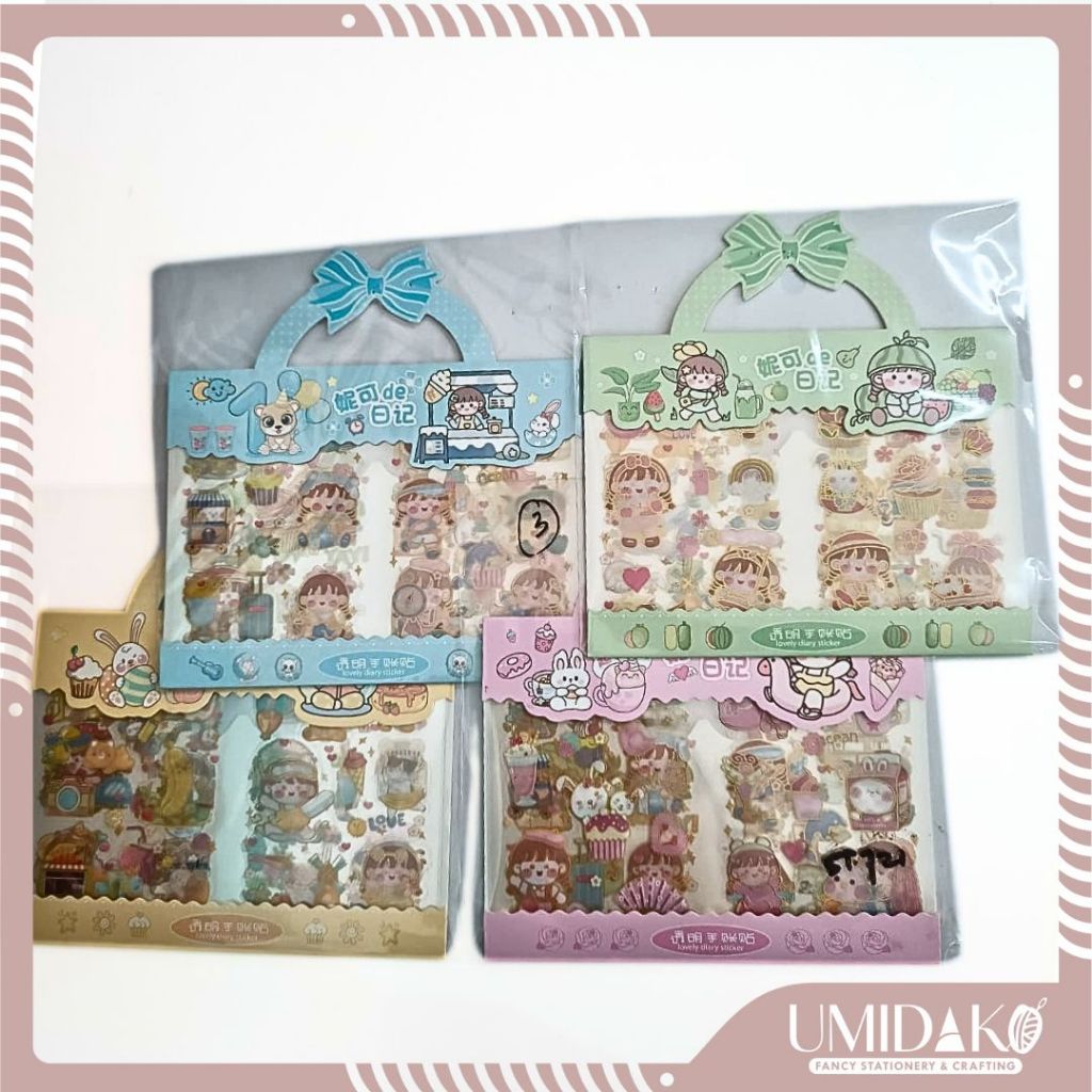 

[UMIDAKO] STIKER KARTUN KOREA LUCU STIKER DIARY JOURNAL