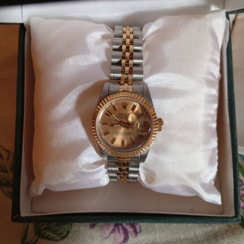 100%jam tangan rolex wanita original date just