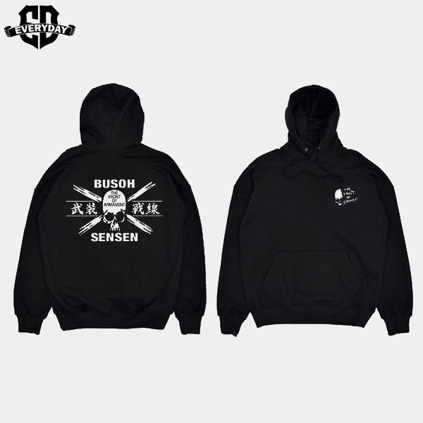 EVERYDAY - Hoodie Busoh Sensen Jaket TFOA The From Of Armament Fleece Hitam